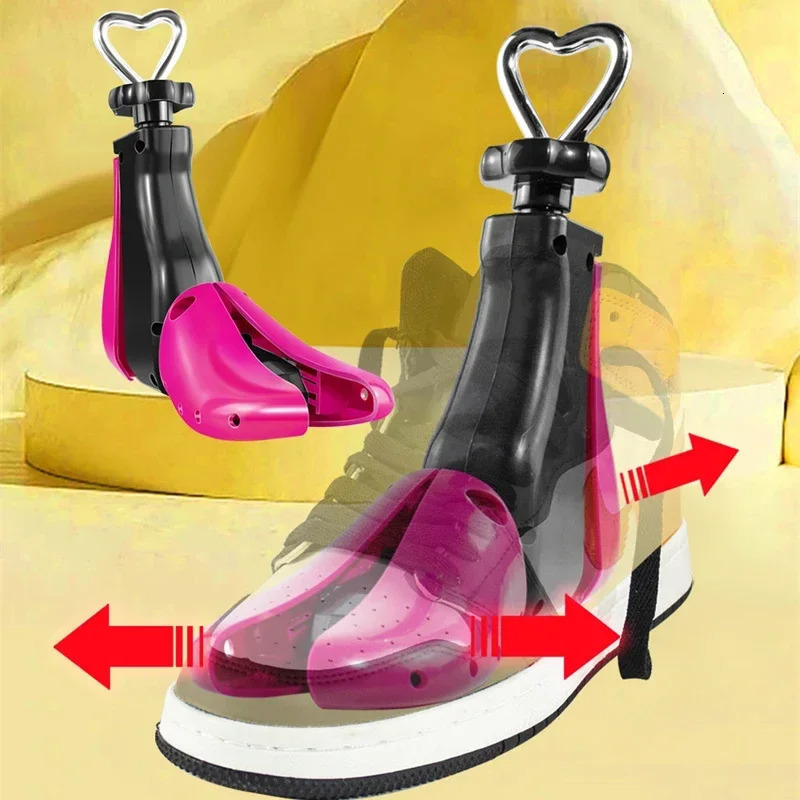 1 piece of unisex adjustable length wide flat high-heeled shoes stretch shoe tree portable shoe shaped stretch shoe holder 241126