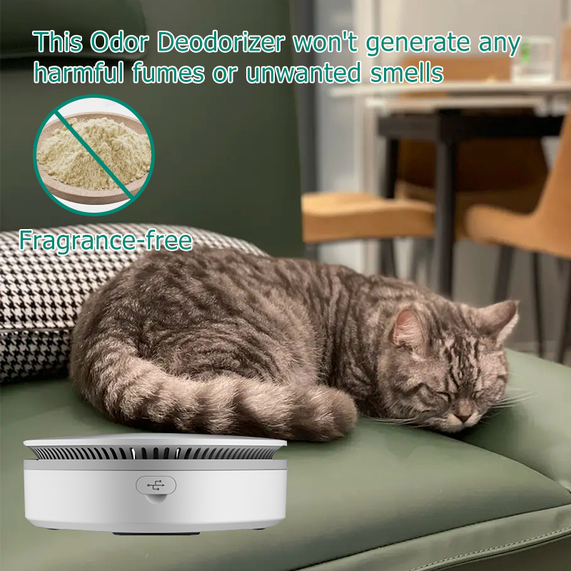 Hot Sale Multi-functional and Rechargeable Air Purifier for Pets Cat Smell Deodorant Stain Odor Eliminator for cat Cleaning