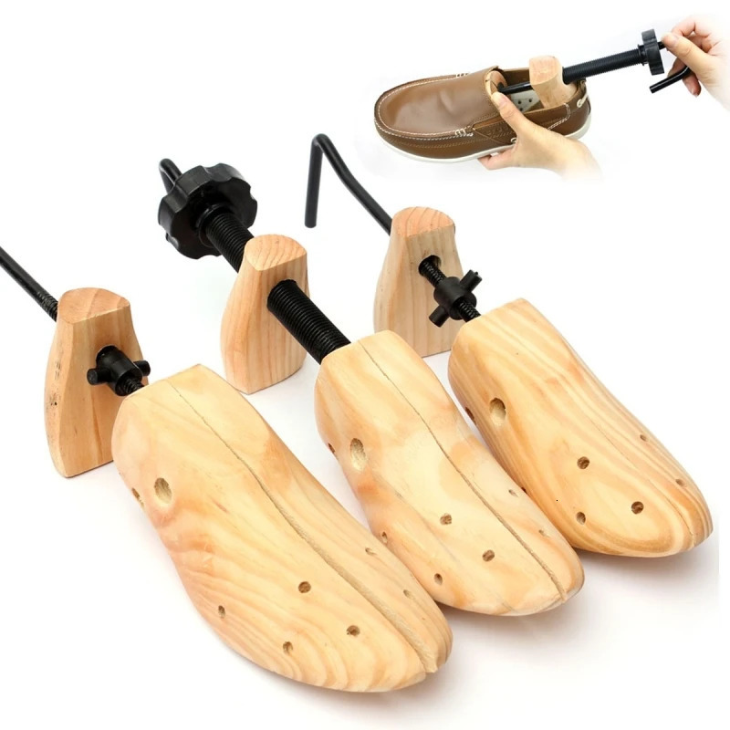 1 stretch wooden shoe tree frame wooden adjustable flat pump shoe extender tree size S/M/L 241126