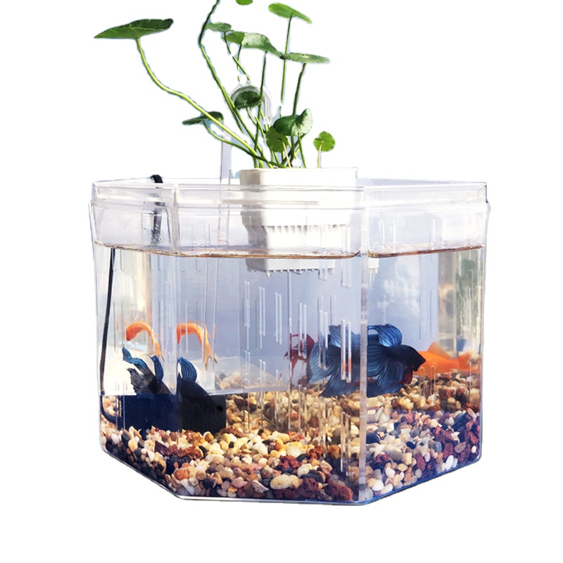 Mini multifunctional LED aquariums & accessories small ecological fish pond Aquariums equipments living room office