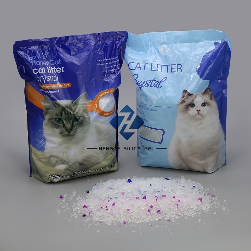 Wholesale High Quality Silica Gel Cat Litter None Dust Agglomeration Crystal Silica Cat Litter