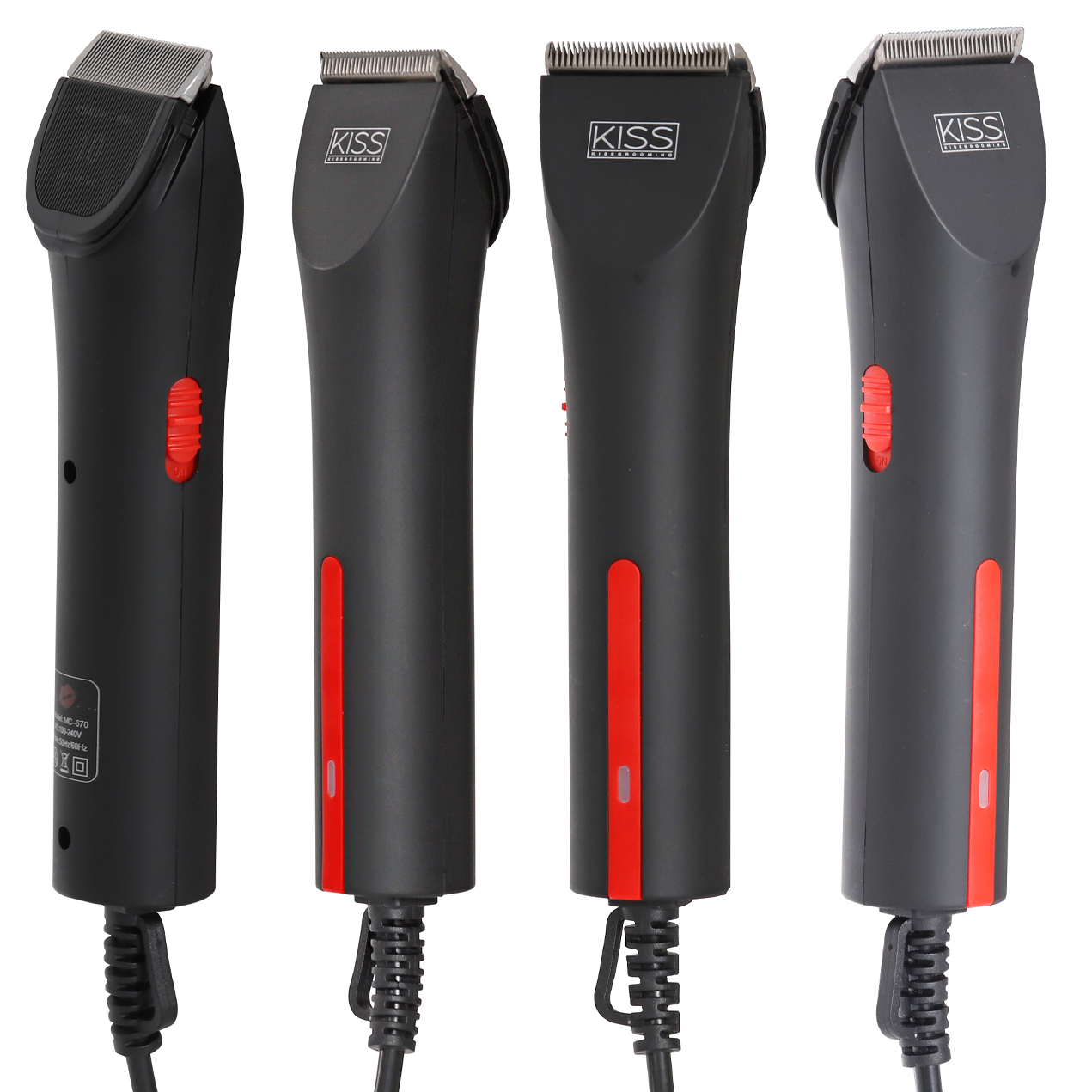 Kissgrooming Dog Trimmer Heavy duty 12V motor 5 detachable blades available Pet Clipper