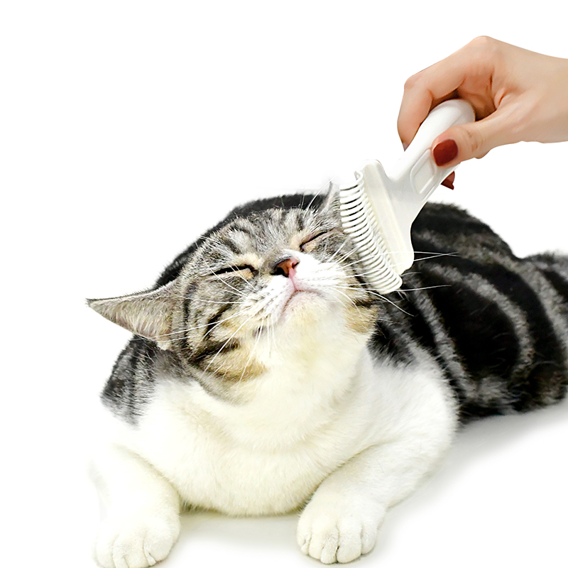 DEKU Hot Sale Cat Dog Massage Combs Plastic Fur Cleaning Brush Pet Grooming Hair Comb