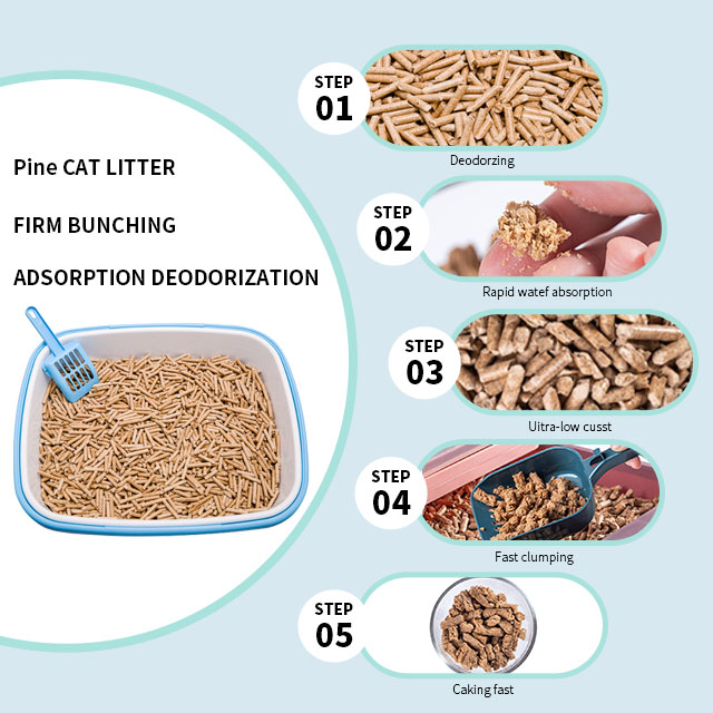 Explosive New Products Clumping Pine Wood Cat Litter Activated Charcoal Pine Litter Significant Bacteriostasis Cat Litter