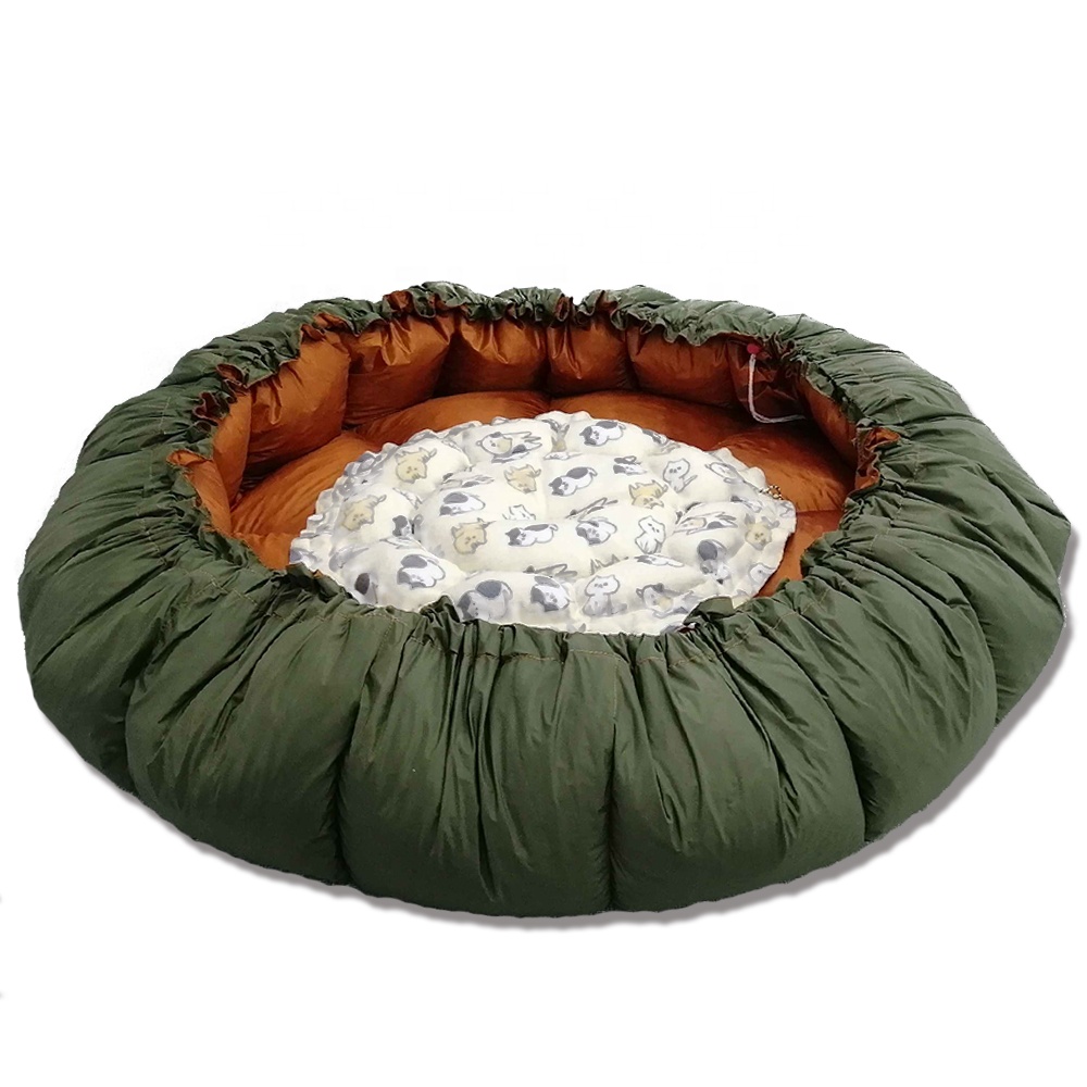 Down feather filled luxury pet nest