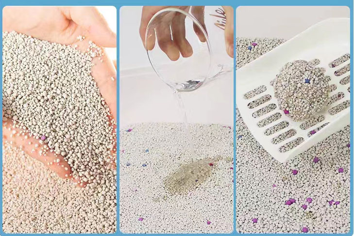 agglomerate firmly quickly cheap price cost effective deodorizing made from bentonite cat litter