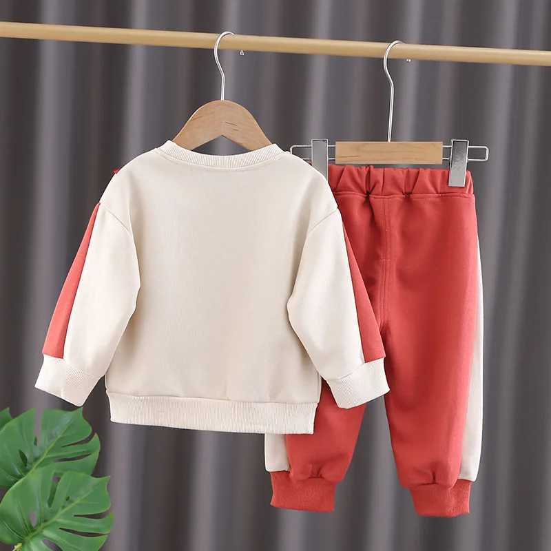 Clothing Sets Spring Autumn Baby Boys Clothes Suit Children Cartoon Bear Sweater Pants 2Pcs/Set Toddler Fashion Clothin Infant Kids Sportswear H241126