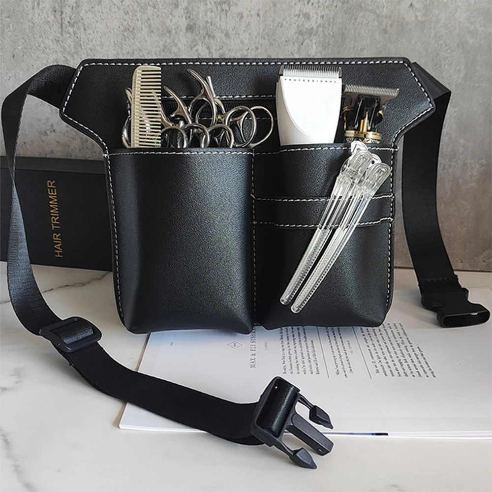 Retro Hair Scissor Bag for Hairdressing Professionals Waist Kits Pet Beauty Shoulder 241115