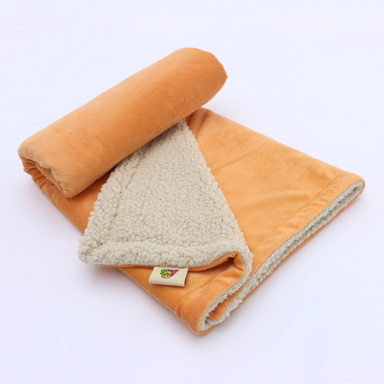 100% polyester 31 colors sherpa material cozy pet dog blanket