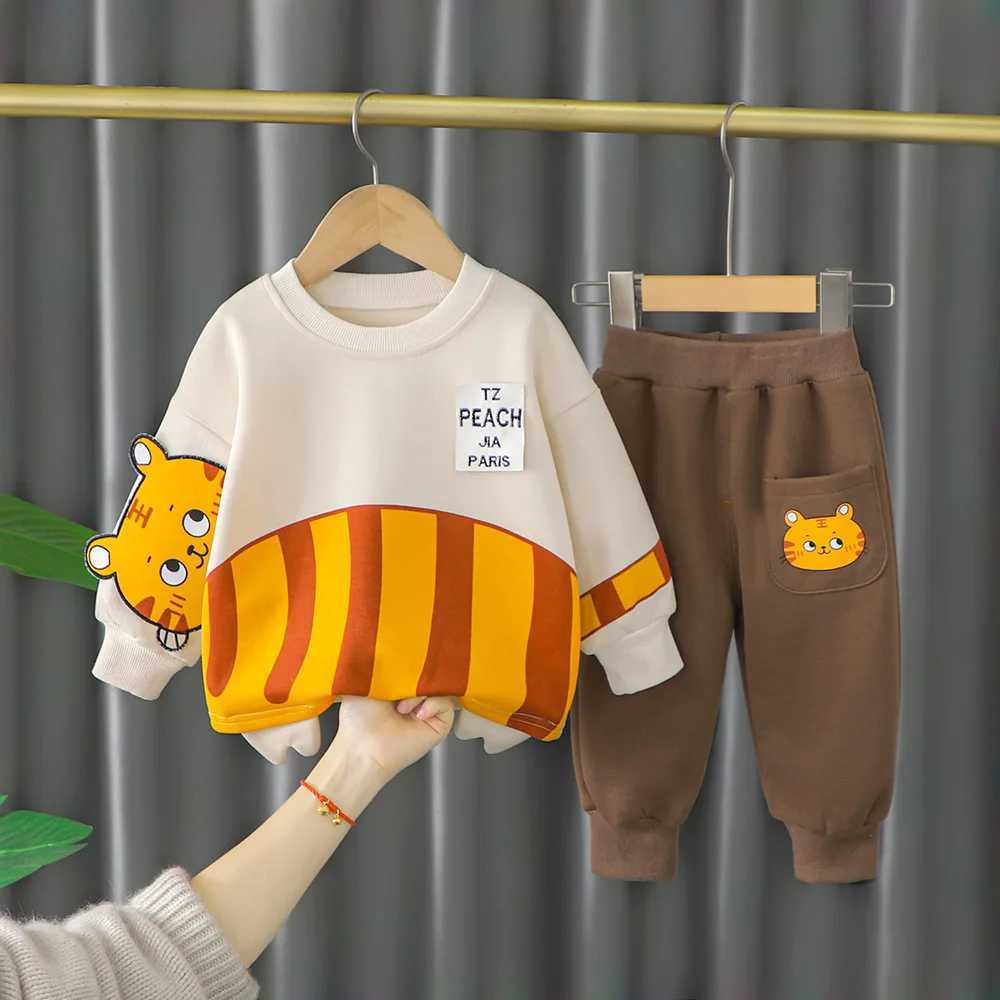 Clothing Sets Children Clothing Baby Boy Sets 2022 New Spring Kids Boys Clothes Cartoon Top+Pants 2Pcs Sport Suit For Girls Clothes 1-4 Years H241126