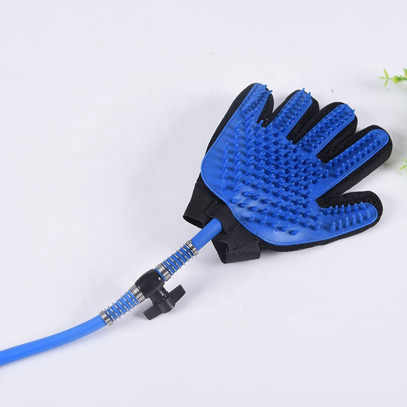 Silicone Pet Hair Remover Guantes de mascotas Deshedding Brush Gloves Pet Washing Grooming Glove Tools Dog Cat Massage Gloves