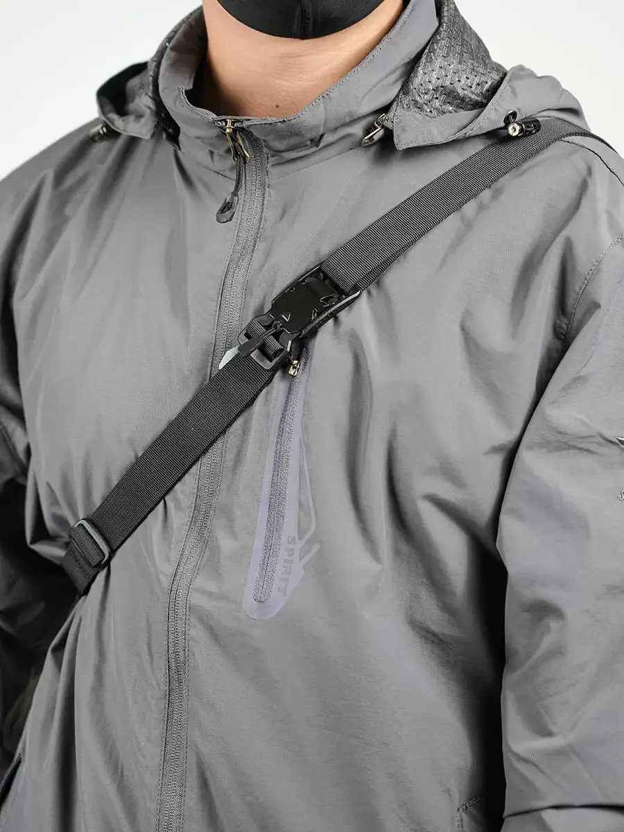 Multifunction Quick Release Magnetic Suction Buckle Crossbody Strap Outdoor Tactical Techwear Shoulder Bag Accessories 241125