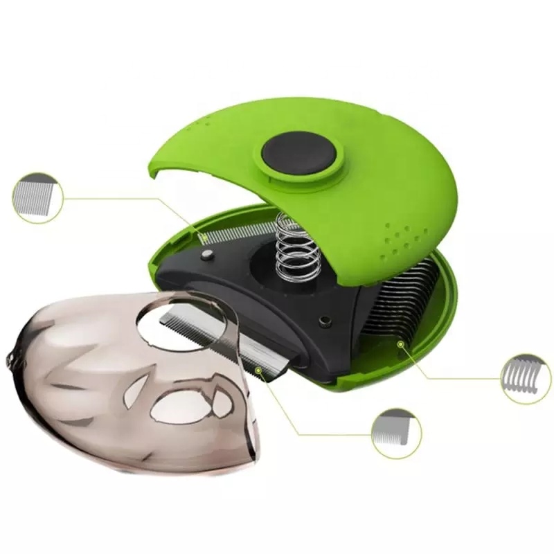 3 In 1 Portable One-Key Switch Dematting Deshedding Dense Row Comb Cat Dog Pet Brush Comb