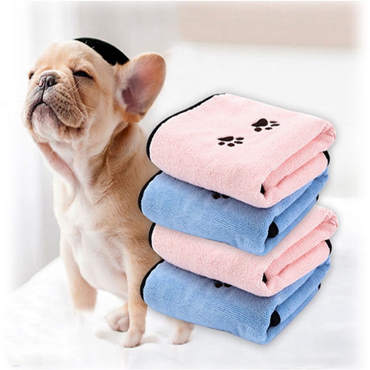 Dog Bathrobe Towel For Dogs Microfiber Drying Bath Pet