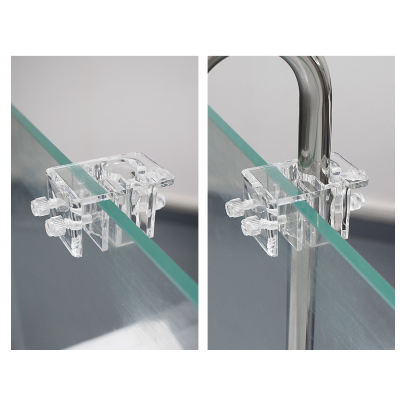 Wholesale aquarium accessories fish tank water pipe fixing clip for inlet and outlet pipes glass lily pipe clips