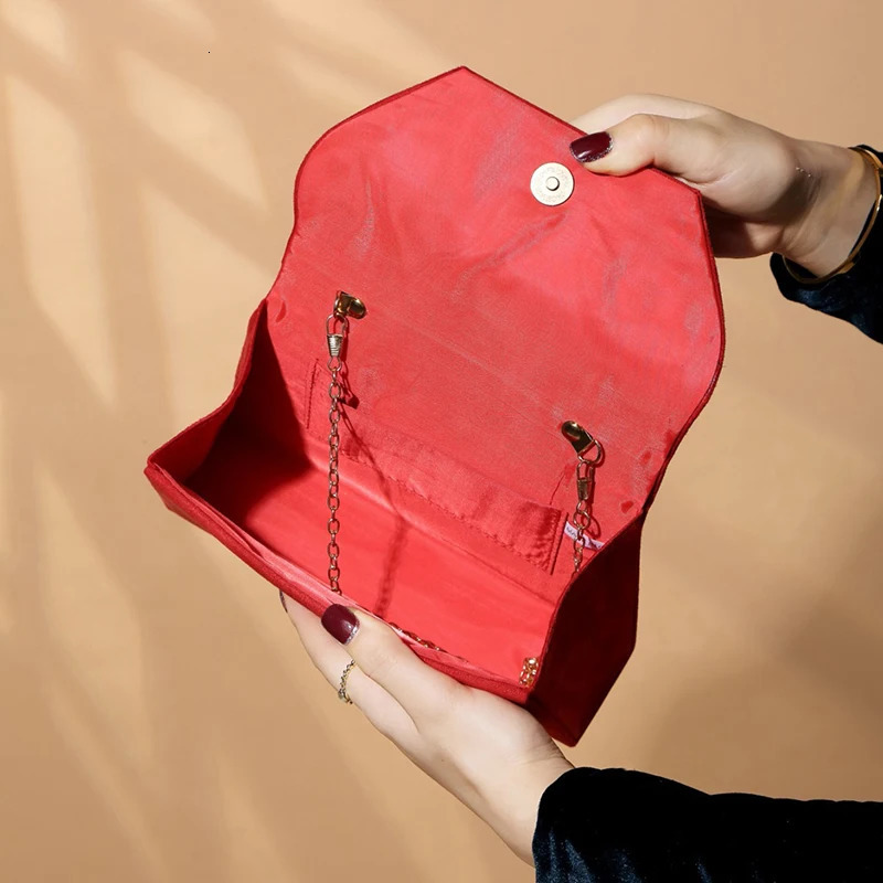 Womens Handbag Velvet Allmatching Evening Bag Shiny Rhinestone Party Crossbody with Chain Elegant Shoulder 241125