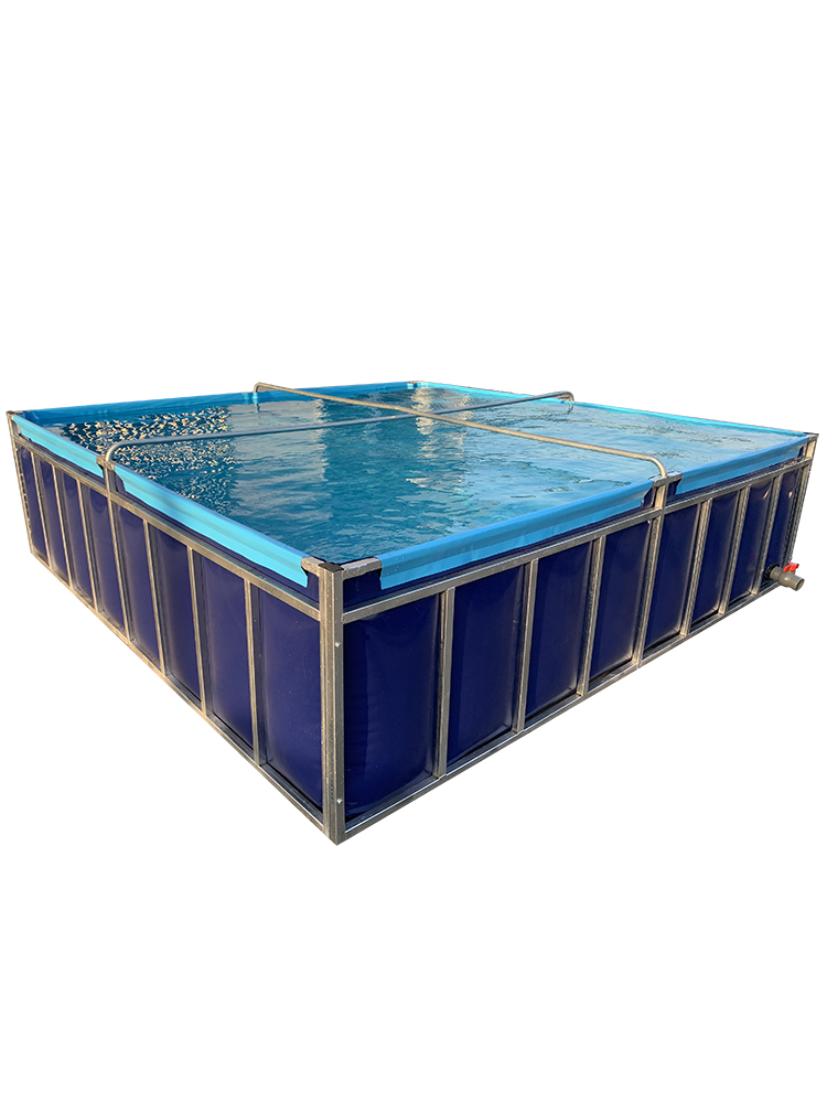 Cheap wholesale sturdy durable pvc frame fish farming pond tank