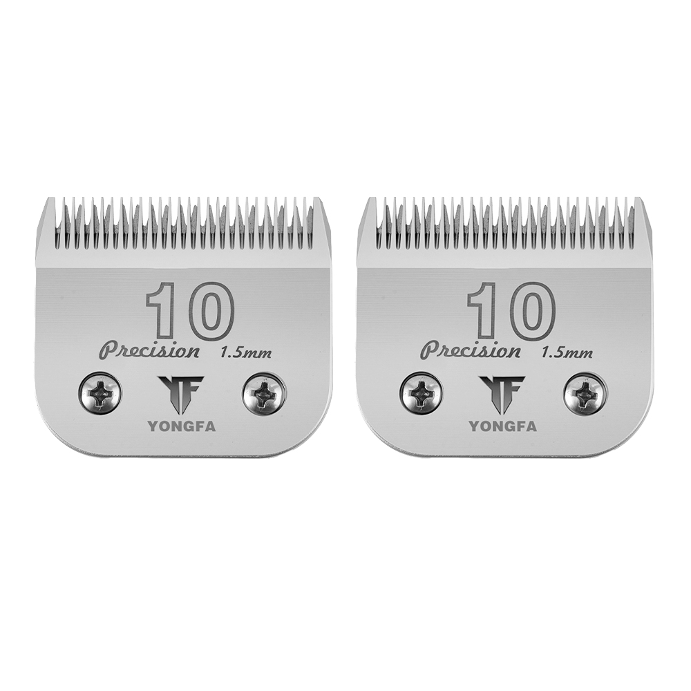 2-Pack Professional High Carbon Steel Ceramic Blade Clipper Blades 10# Replacement Trimmer Clipper Blades Pet Grooming Products