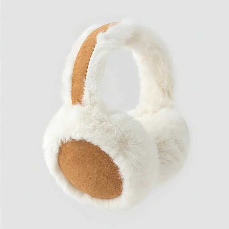 Winter Camel Plush Earmuffs Fashion Plush Padded Earmuffs Warm And Soft Suede Earmuffs Outdoor Cold Protection Maillard EarmuffsXJ241126