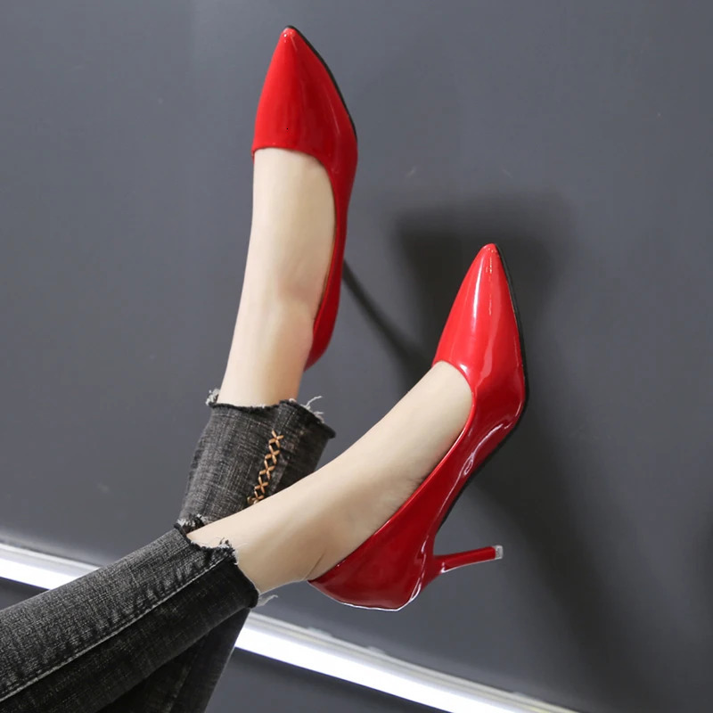 Aphixta 7cm Thin Heels Women Pumps Dress Classic Shoes Wedding Official Leisure Party Shoes Super Big Size 49 50 Plus Size 241126