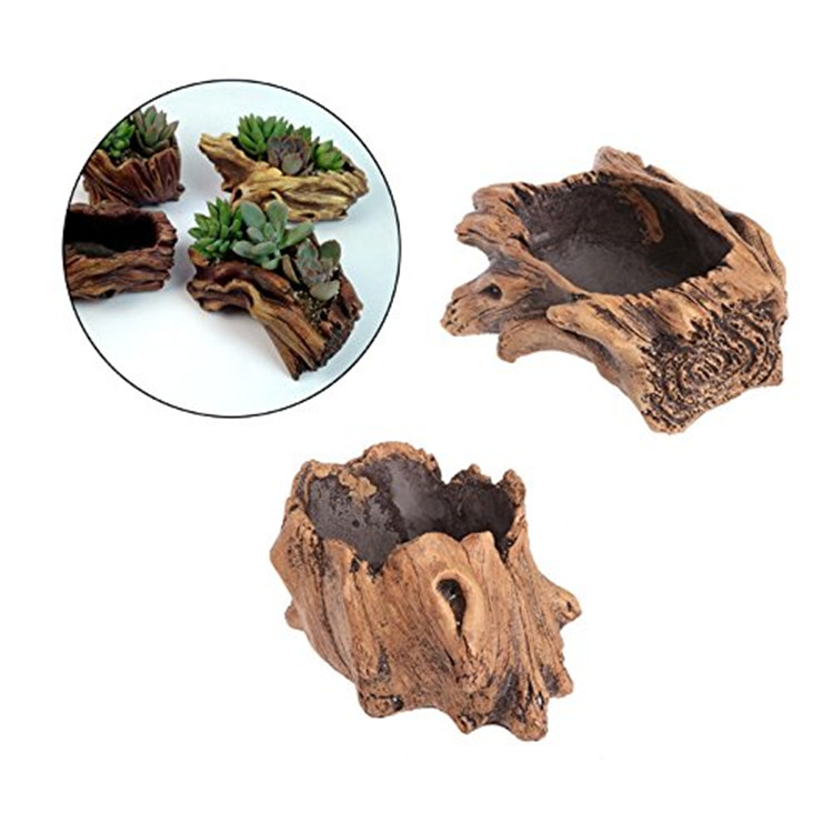 Wholesale Aquarium Plant Pot Driftwood Bowl For Flower Plant