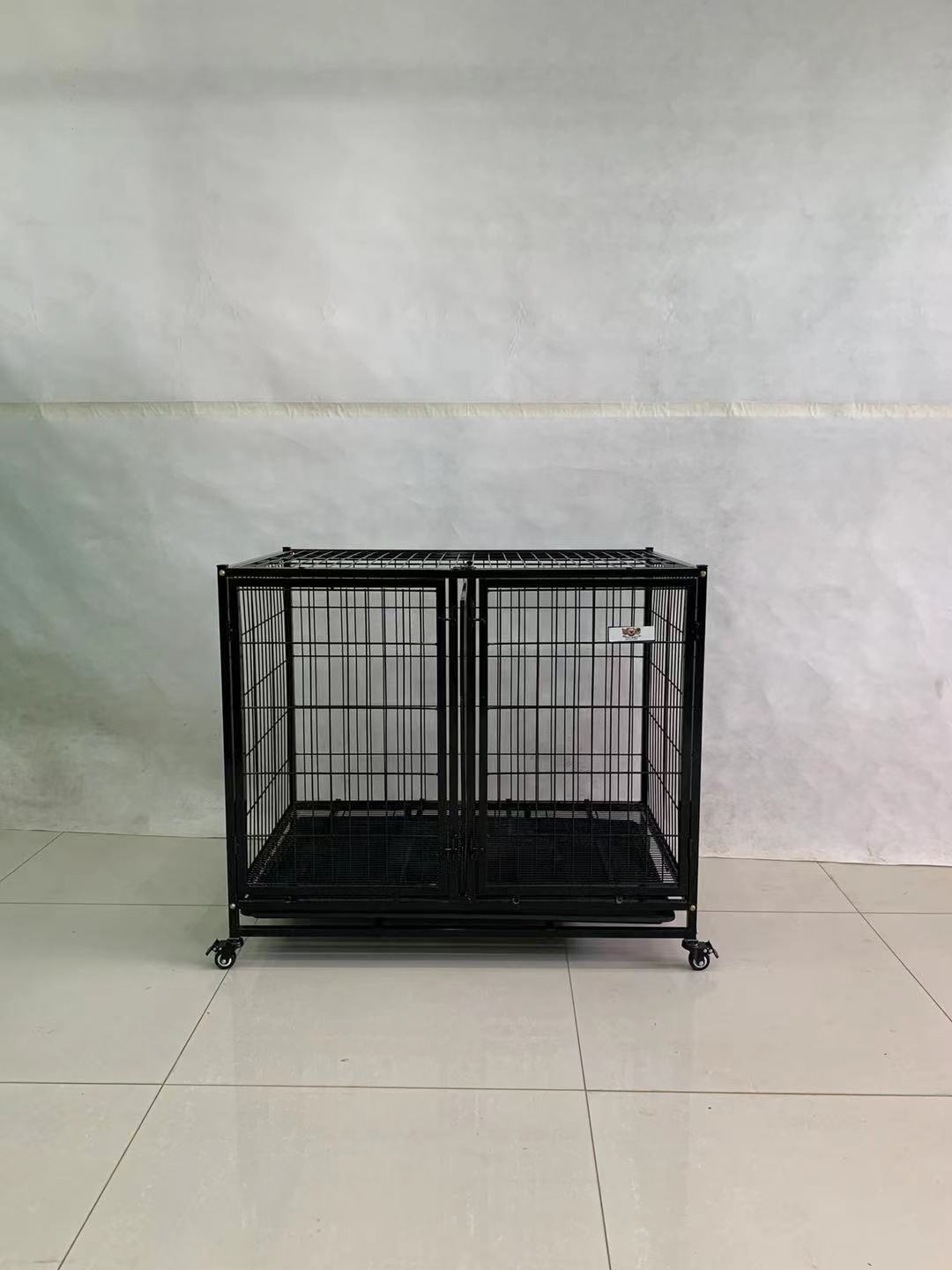 G-210705-2China Metal Assemble Galvanized Heavy-Duty Pet Cages Dog Kennel Carrier Cheap Pet Cage Big For Outdoor Large