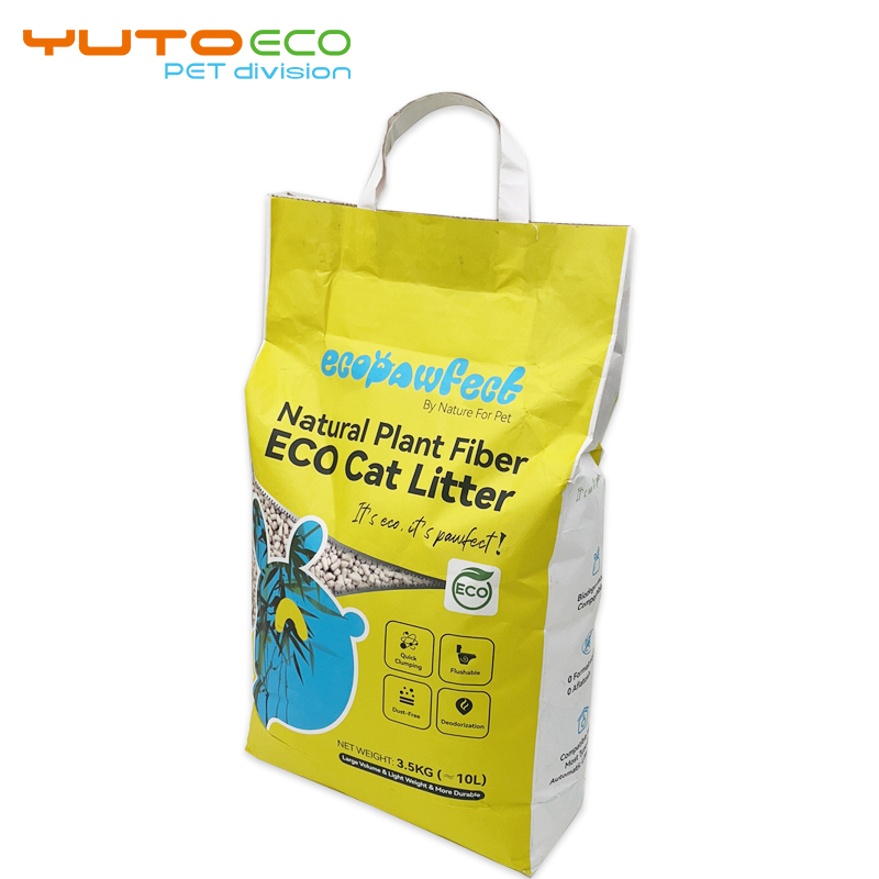 Wholesale Eco-Friendly Bamboo Cat Litter Fast Drying Flushable Clumping Sand Dust Free and Eco-Friendly