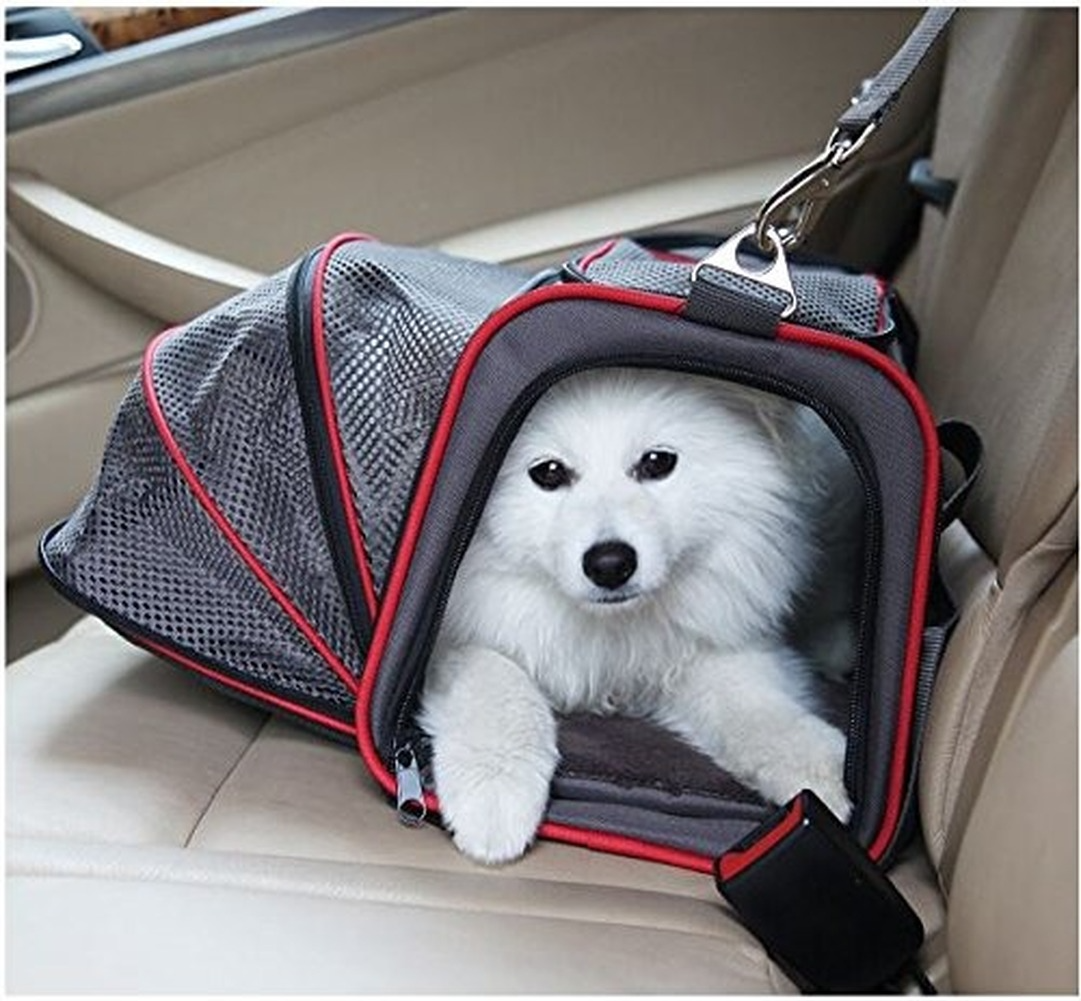 Soft Cat Dog Carrier Handbag Travel Bags 2 Sided Expandable Carrier Breathable Net Pet Outdoor Shoulder Bags Pet Manufacturer