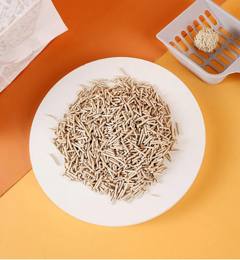 OEM Factory Good Clumping Ability Water Absorption Deodorization Control Tofu Cat Litter Sand With Low Dust