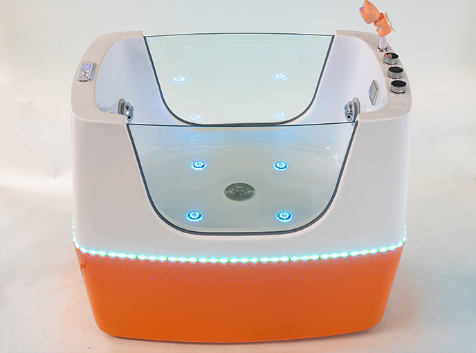 USMILEPET Factory Direct New Model Acrylic Fiberglass Dog Grooming Tub For Pet Grooming Salon Dog Wash Station With Air Bubble