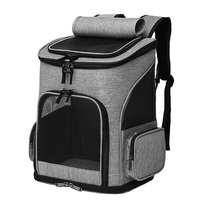 2023 Manufacturer Detachable Portable Travel Pet Carrier with Wheels For 2 Cats