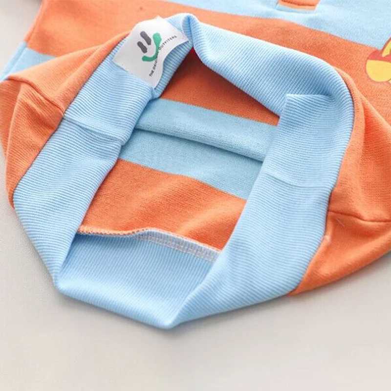 Clothing Sets 2023 Fashion Baby Boys Cotton Clothes Pullover Striped Shirts + Pants Jeans 2Pcs/Sets Infant Kids Tracksuits Casual Outfits H241126