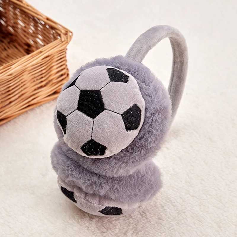 Kids Cute Football Earmuffs Winter Outdoor Travel Cold-proof Ear C Warmer Thickened Warm Ear Muffs for Baby Boy GirlXJ241126
