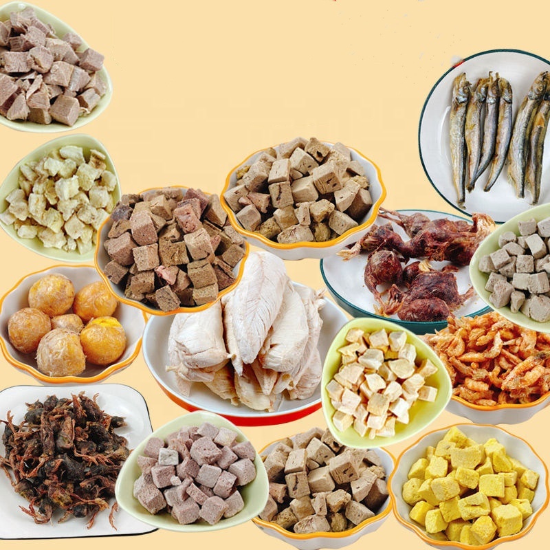 Door To Door Ship Dried Chicken Cube Dogs Treats Freeze Dried Duck Cube Factory