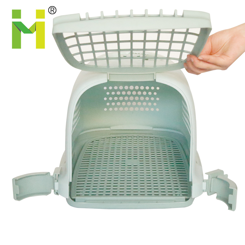 Plastic Pet Cage With Big Door Dog Cage Pet Carrier Fashion Travel Pet Air Box For Dog&Cat