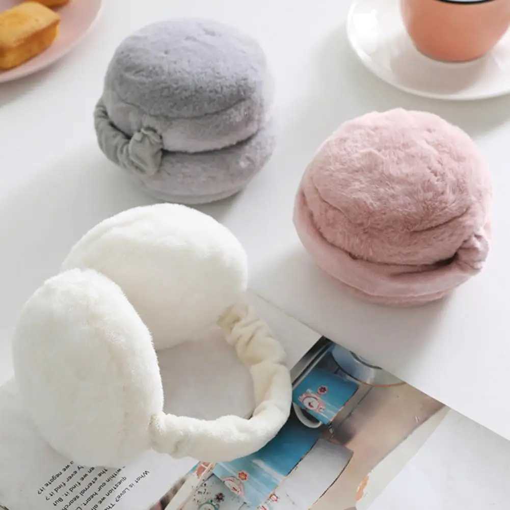 2023 New Soft Plush Ear Warmer Winter Warm Earmuffs for Women Fashion Solid Earfl Outdoor Cold Ear Muffs Ear CoverXJ241126
