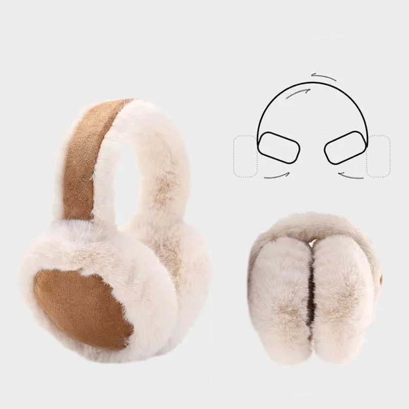 1-piece Set Of Womens Multi-color Foldable Earmuffs For Winter Warmth Windproof Earmuffs For Outdoor Travel Maillard FashionXJ241126