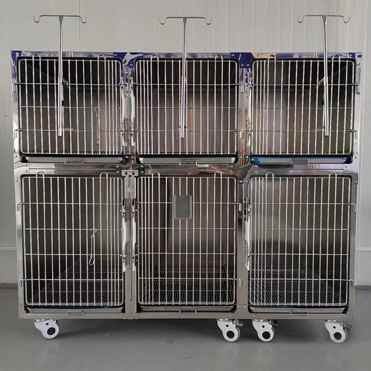 Veterinary stainless steel animal icu treatment pet hotel pet hospital veterinary dog kennel veterinary cages stainless steel