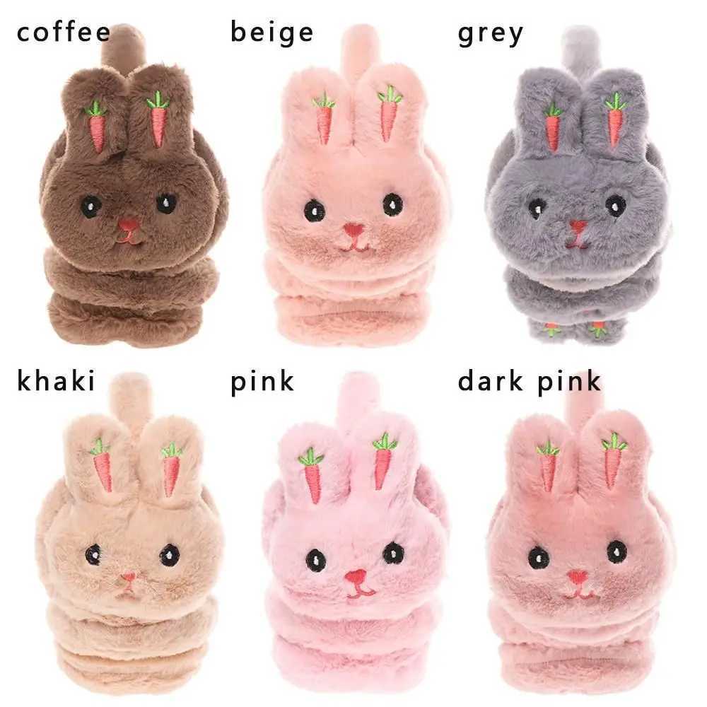 Cartoon Rabbit Winter Warm Earmuffs Plush Thick Soft Ear Cover Ear Protection Warmth Ear Muffs For Aldult KidsXJ241126