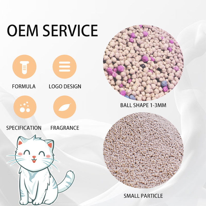 Hot Pet Products Spherical Activated Carbon Bentonite Cat Litter With Natural Bentonite Clay Cat Litter