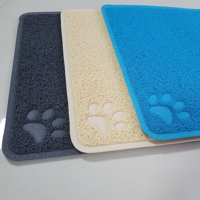 pvc cat litter trapper mat pet feeding mat plastic pet mat