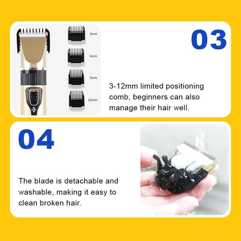 Quality Assurance Electric Pusher Pet Trimmer Rechargeable Dog Hair Clipper Electric