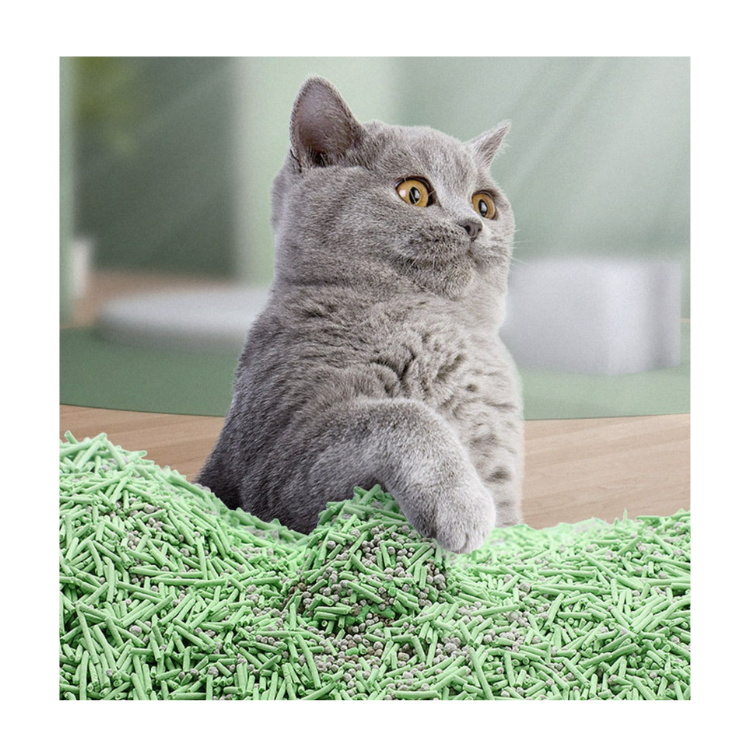 High quality wholesale 6l broken premium bulk crushed beads my tofu cat litter sand 1 ton flushable tofu-cat-litter