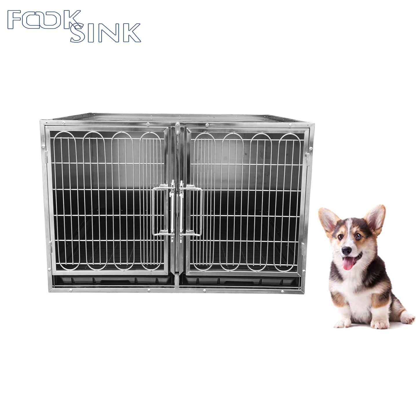 Best Selling Cage Cat Dog Veterinary Stainless Steel Vet Animals Cages Factory Supply