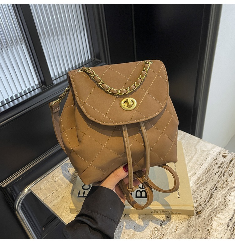 Leopard Print Women's Fashion Niche Design Chain, Korean Version Backpack, Casual Street Trend Travel Backpack Designer Bags Handbags Women