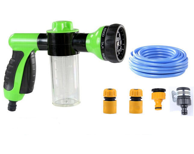 ABS Pet Shower Water Gun Foam Water Gun 8 In 1 With 10 Meter Water Pipe For Puppy Spray Dog Cleaning Pup Jet Dog Wash