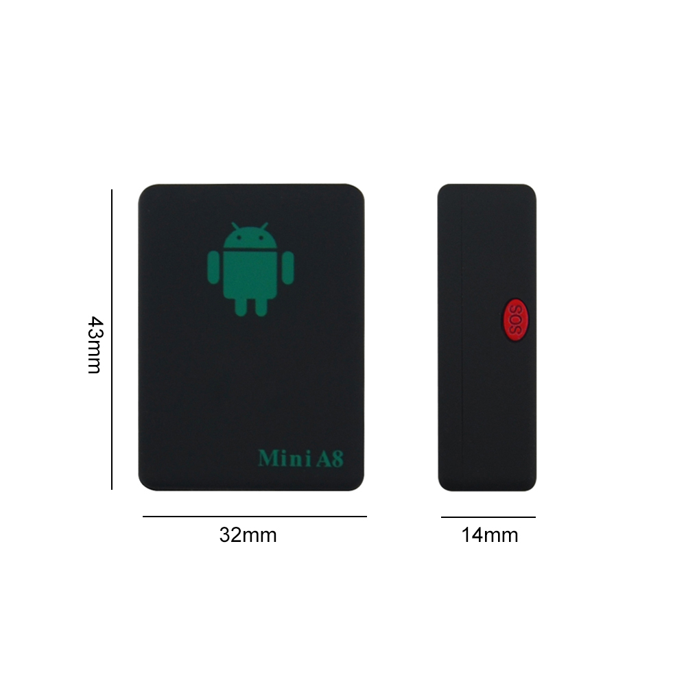 MiniA8 GPS Tracker Locator Real Time Car Kids Pet GSM/GPRS/GPS Tracking Power adapter High Quality