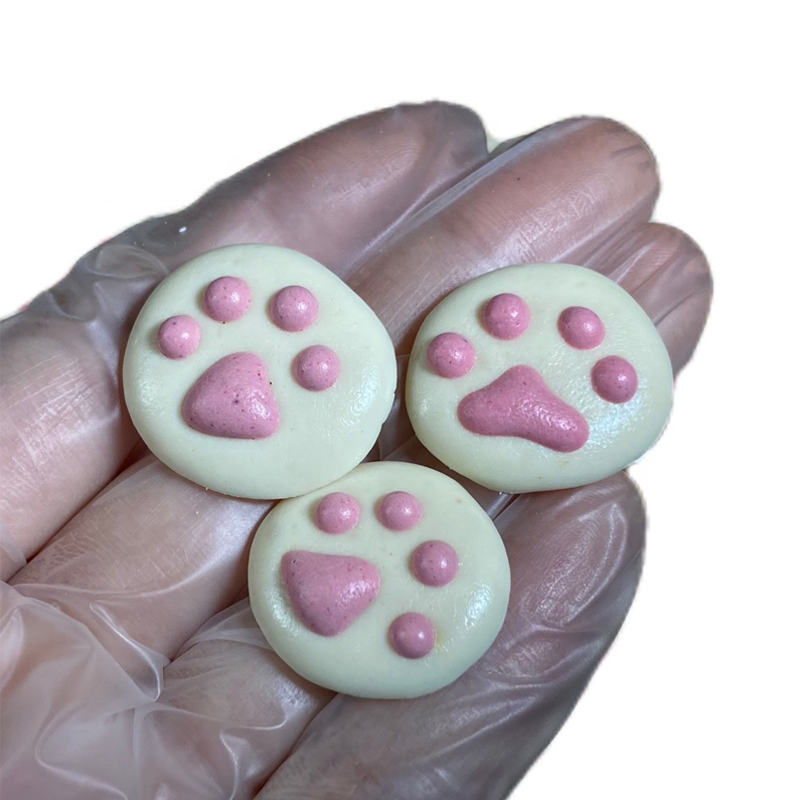 Pet handmade snacks cat claws sweetheart milk slices soluble beans cats and dogs factory direct sales and wholesale