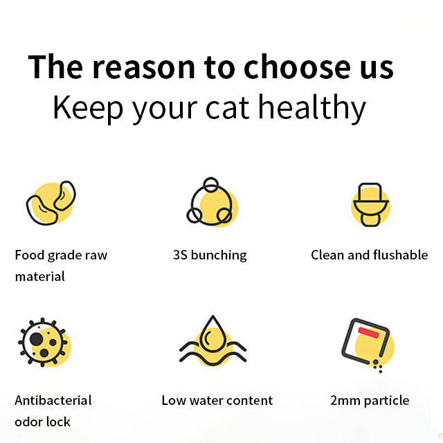 Hot Sell Best-Selling Premium Plant Pet Cleaning Cassava Cat Sand Litter