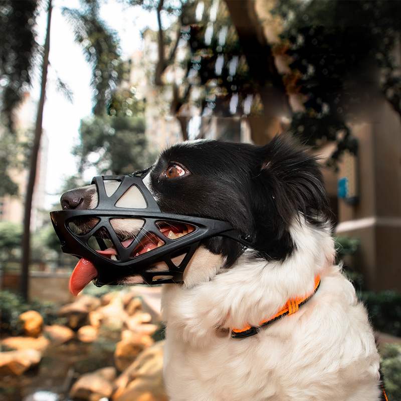 Tactical Breathable Dog Face Cover Dog Face Muzzle Anti Bite Dog Mesh Muzzle